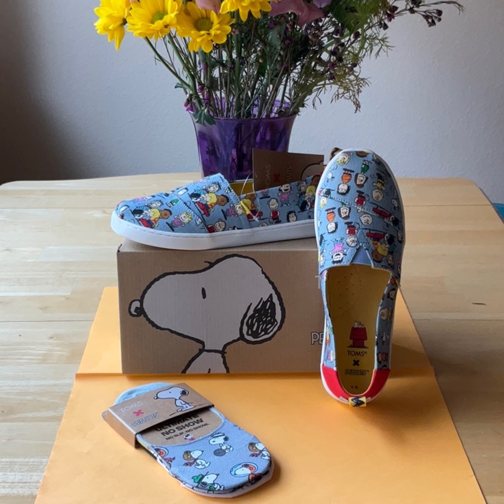 🐾 TOMS X PEANUTS ALPARGATA SHOE BUNDLE 🐾 NWT 🐾 - Picture 6 of 15